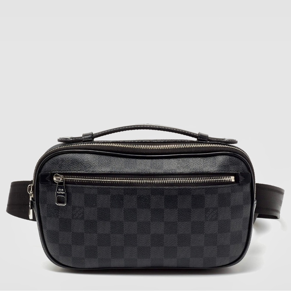 Louis Vuitton Damier Graphite Canvas Ambler Messenger Belt or Shoulder Bag